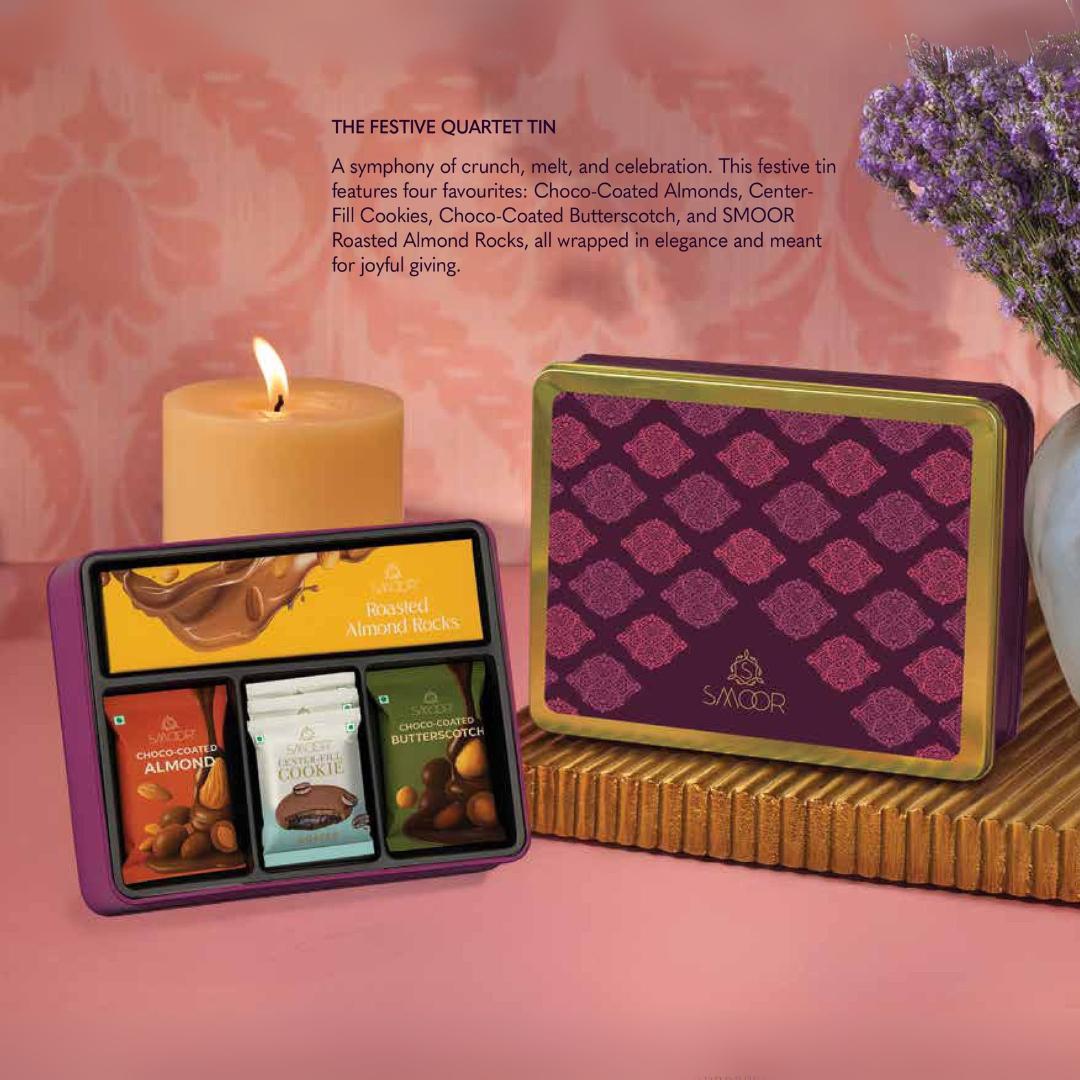 Festive Quartet Tin for Premium Diwali Corporate Gifting